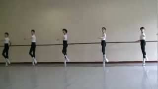 Bolshoi Ballet Academy 5to año varones  Examen final 2012 Barra [upl. by Bernadette]