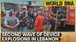 Lebanon walkietalkie blasts 20 dead 450 injured in walkietalkie blasts  WION World DNA [upl. by Lewendal]