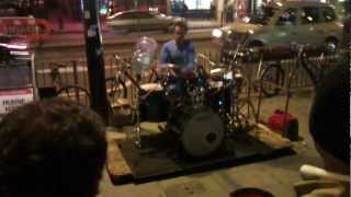 Drummer busking at Kings Cross Station [upl. by Candy]