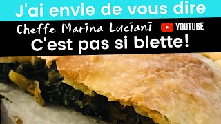 Recette Tourte aux blettes Cheffe Marina Luciani [upl. by Ecirtaeb176]