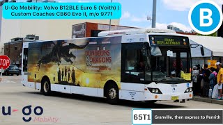 UGo Mobility Volvo B12BLE Euro 5 Voith  Custom Coaches CB60 Evo II mo 9771 [upl. by Yeslrahc]