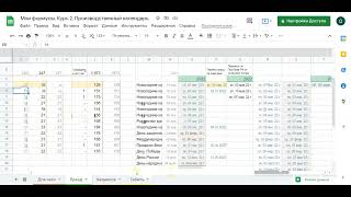 Производственный календарь на 2022 год формулами Гугл Таблицы Goole Sheets с учетом праздников [upl. by Shifra843]