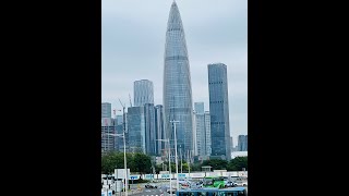 Shenzhen China 深圳：Going to the Coastal City Mall 海岸城 the Spring Bamboo Building 春笋 [upl. by Oal359]