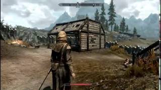 Skyrim Gameplay  Halted Stream Camp [upl. by Joline379]