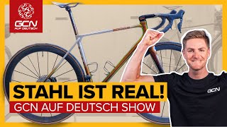 Die Kunst der handgefertigten Fahrräder  GCN auf Deutsch Show 235 [upl. by Notgnirrab]