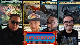 HEXPROOF SHOWDOWN EPISODE 7  Gishath VS GO shintai VS Lord of nazgul VS Wilhelt mtgcommander [upl. by Pompea]