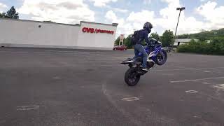 Yamaha R3 2nd gear Wheelie [upl. by Acirem758]