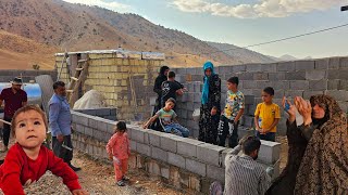 Beautiful village life Continuing to build a house and the charms of Razat life [upl. by Utley940]