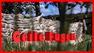 How to GEILE FUGEN in der NATURSTEINMAUER  schnelleinfach Pro Tip [upl. by Revert]