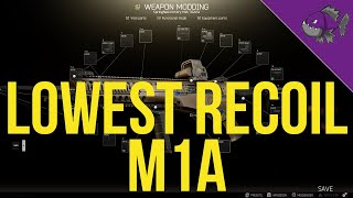 Lowest Recoil M1A  Modding Guide  Escape From Tarkov [upl. by Nohsar]