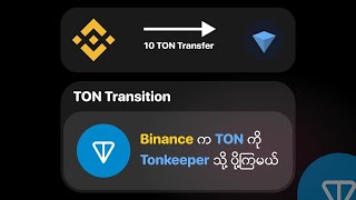 Binance က​ TON ကို​ Tonkeeper သို့ပေးပို့ကြမယ် [upl. by Euseibbob]