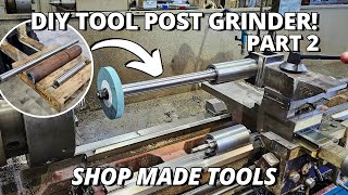 Making the SPINDLES for our HEAVY DUTY Tool Post Grinder  Part 2  Shop Made Tools [upl. by Vitkun151]