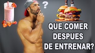 Que Comer Despues De Entrenar y Que Comer Para Bajar De Peso [upl. by Assiluy]