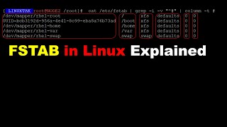 fstab in linux explained adding partitions in file system tableetcfstab Linux fstab field [upl. by Anamor712]