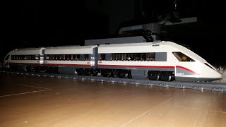 LEGO Train Set 60051  ICE High Speed Passenger Train Underway at Night  OnBoard View [upl. by Ola]