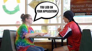 Terrible Subway Job Interview Prank [upl. by Aihseket912]