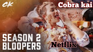 Cobra Kai Season 2 Bloopers You Cant Miss  Cobra Kai Mary Mouser [upl. by Ahsikahs]