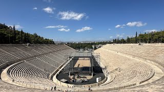 Visit the Panathenaic Stadium 2024 panathenaicstadium athens greece olympicgames olympics [upl. by Allak]