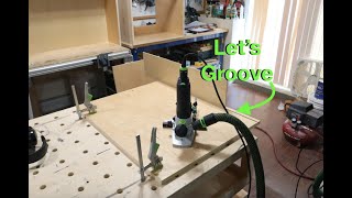 Routing Grooves for Cabinets [upl. by Ainolloppa]