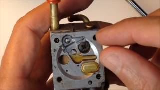 Stihl Weedeater FS106 SK5 Carburetor Kit on a SK4 Carb with Audio [upl. by Naoh]