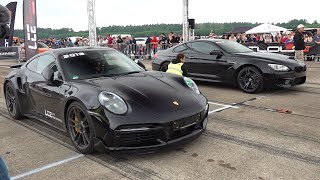 Modified Cars DRAG RACING 992 Turbo S 1400HP S4 B5 900HP GT2RS 1000HP RS6 C6 1400HP GTR R35 [upl. by Orlov]