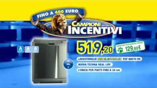 Euronics Campioni degli incentivi  Lavastoviglie REX RSF 66070 XR [upl. by Berkly]