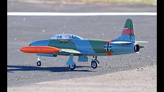 Freewing T33 Shooting Star 80mm EDF Jet PNP  Maiden Flight at MRCF [upl. by Oinesra]