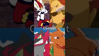 Cinderace vs Delphox vs Incineroar vs Charizard edit debate pokemon [upl. by Nick]