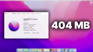 macOS 12 with 404 MB RAM [upl. by Ennasirk]