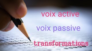 voix active et voix passive 1as [upl. by Hightower21]