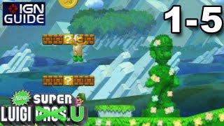 New Super Luigi U 3 Star Coin Walkthrough  Acorn Plains5 Piranha Gardens [upl. by Lorri]