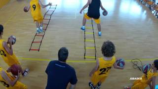 Sesión práctica de preparación física Agilidad velocidad de pies en baloncesto por Juan Trapero [upl. by Chery]