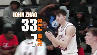 John Zhao 33 PTs Full Highlights vs LenoirRhyne 100224 [upl. by Dale]