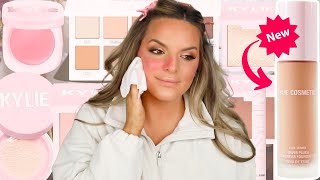 FULL FACE OF KYLIE COSMETICS  NEW FOUNDATION  HITS AND MISSES  Casey Holmes [upl. by Sitoiganap429]