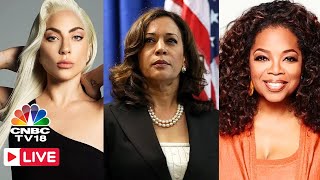 LIVE Lady Gaga Oprah Winfrey Draw Big Boost for Kamala Harris in Pennsylvania Rally  Trump  N18G [upl. by Rosamond136]