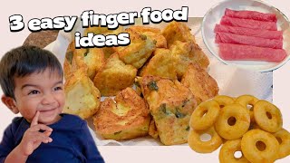 3 Finger Food Ideas  Baby LED Weaning [upl. by Yzus813]