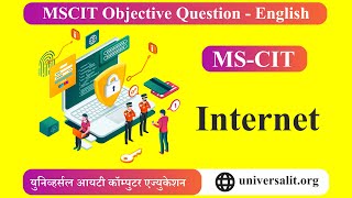 MSCIT Internet Objective questions 2024 English  MSCIT Objective Questions in English [upl. by Arelc]