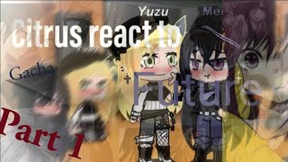 Past Citrus react to the Future Part1 MeixYuzuHaruminxMatsuriGachaEng [upl. by Einnoj854]