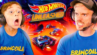 JOGUEI HOT WHEELS UNLEASHED PELA PRIMEIRA VEZ  Família Brancoala Games [upl. by Ateval]