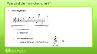 37 Musikalische Grundlagen  Notensystem [upl. by Gilchrist]