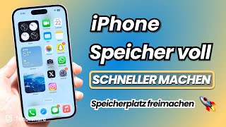 iPhoneSpeicher voll Speicherplatz freimachen amp iPhone Cache leeren 2024 [upl. by Cralg]