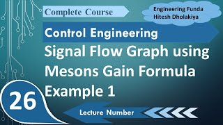 Masons Gain Formula for Signal Flow Graph Steps Process and Example 2 [upl. by Ronny]