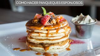 Como Hacer Panqueques Esponjosos Fácil y Rápido🥞😋 cocina recetasfáciles panqueques desayuno [upl. by Ikkir]