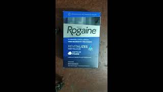 Rogaine minoxidil 5 unboxing with details information [upl. by Eahsan]