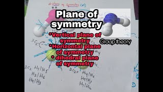 Plane of symmetry And its typesGroup theory [upl. by Dobrinsky]