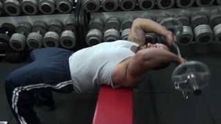 Bent Arm Barbell Pullover  Lat Exercises [upl. by Nanni31]