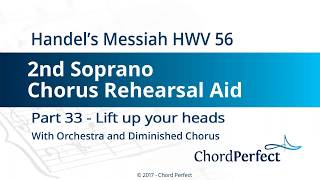 Handels Messiah Part 33  Lift up your heads  2nd Soprano Chorus Rehearsal Aid [upl. by Sauveur482]