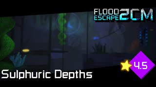 🌊Sulphuric Depths Sulphurous Sea Prequel  Insane ⭐45  Flood Escape 2 Community Maps [upl. by Eycal]