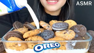 ASMR Cookies amp Oreos Cereal  Mukbang Eating Sounds [upl. by Thier140]