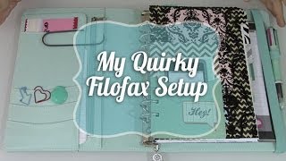 My Quirky Filofax Setup  Kikki K Time Planner [upl. by Leeke]